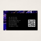 プロフェッショナルモダンパープルブラックジオードQRコード (裏面)