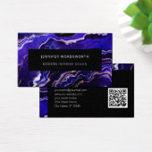 プロフェッショナルモダンパープルブラックジオードQRコード (デスク)