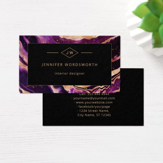 プロフェッショナルモダンパープルブラック抽象芸術アガテ (デスク)