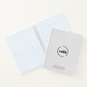 プロフェッショナルモダンビジネスロゴグレー ノートブック (内部)