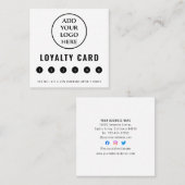 プロフェッショナルモダンビジネスロゴソーシャルメディア ロイヤリティカード (正面/裏面)