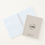 プロフェッショナルモダンビジネスロゴベージュ ノートブック (内部)