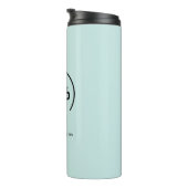 プロフェッショナルモダンビジネスロゴライトターコイズ タンブラー (回転右)