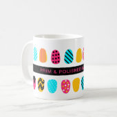 プロフェッショナルモダンピガーリーンクティール(緑がかった色)ネイルサロン コーヒーマグカップ (正面左)