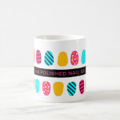 プロフェッショナルモダンピガーリーンクティール(緑がかった色)ネイルサロン コーヒーマグカップ (中央)