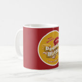 プロフェッショナルモダンピーナッツバターブランドロゴかわいい コーヒーマグカップ (正面左)