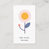 プロフェッショナルモダンフローラライフコーチ相談 名刺 (正面)