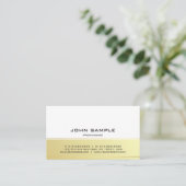 プロフェッショナルモダンブエレガントラックと金ゴールドマット 名刺 (スタンド正面)