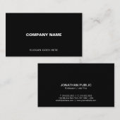プロフェッショナルモダンブエレガントラックシンプルプレーン 名刺 (正面/裏面)