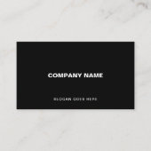 プロフェッショナルモダンブエレガントラックシンプルプレーン 名刺 (正面)