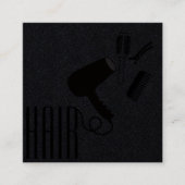 プロフェッショナルモダンブエレガントラック美容師 スクエア名刺 (正面)