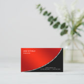 プロフェッショナルモダンブエレガントリークリムゾン 名刺 (スタンド正面)