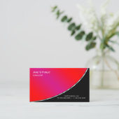 プロフェッショナルモダンブエレガントリークリムゾン 名刺 (スタンド正面)
