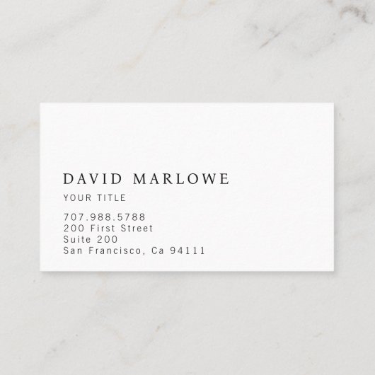 プロフェッショナルモダンブラウンモノグラムレザーエフェクト 名刺 (裏面)