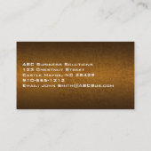プロフェッショナルモダンブラウンレザー名刺 名刺 (裏面)