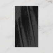 プロフェッショナルモダンブラックの黒板（縦） 名刺 (裏面)