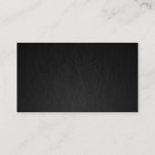 プロフェッショナルモダンブラックシンプルメタリック 名刺 (裏面)
