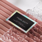 プロフェッショナルモダンブラックメイクアップアーティスト 名刺