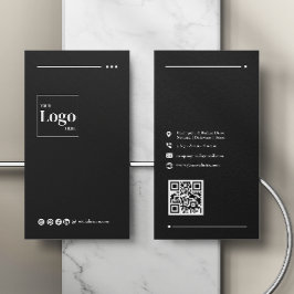 プロフェッショナルモダンブラック会社の名刺 名刺