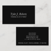 プロフェッショナルモダンブラック弁護士弁護士事業 名刺 (正面/裏面)