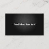 プロフェッショナルモダンブラック銀金属QRコード 名刺 (裏面)