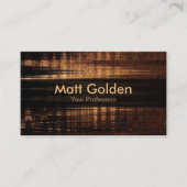 プロフェッショナルモダンブラック&ブラウン 名刺 (正面)