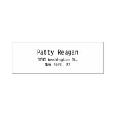 プロフェッショナルモダンブラック&ホワイトプレーンエレガント セルフインキングスタンプ (デザイン)