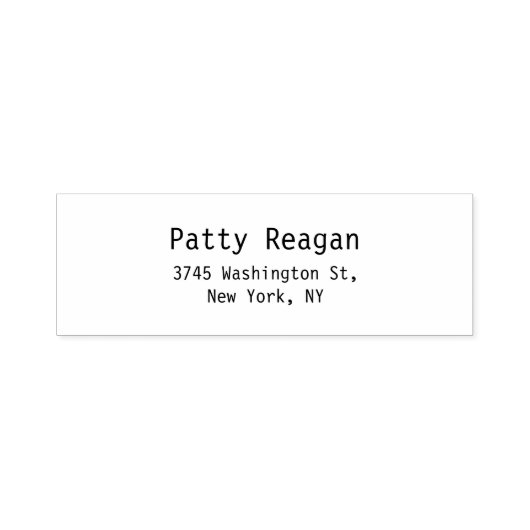 プロフェッショナルモダンブラック&ホワイトプレーンエレガント セルフインキングスタンプ (デザイン)