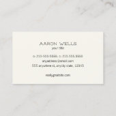 プロフェッショナルモダンブラック 名刺 (裏面)