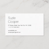 プロフェッショナルモダンブルーとパープルの水彩色 名刺 (裏面)