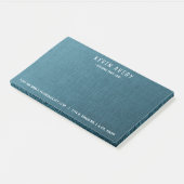 プロフェッショナルモダンブルーリネンテクスチャ ポストイット (アングル)