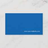 プロフェッショナルモダンブルー企業の- QRコードロゴ 名刺 (裏面)