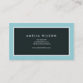 プロフェッショナルモダンブルー 名刺 (裏面)