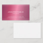 プロフェッショナルモダンプお洒落ライナシック 名刺 (正面/裏面)