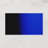 プロフェッショナルモダンプレインブルーはっきりしたモノグラム 名刺 (裏面)