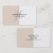 プロフェッショナルモダンプレミアムパールモノグラムの 名刺 (正面/裏面)