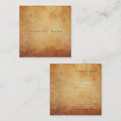 プロフェッショナルモダンプレミアム厚手テクスチャー贅沢 スクエア名刺 (正面/裏面)