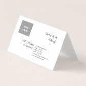 プロフェッショナルモダンプレーンシンプルプレミアムリネン 名刺 (正面)