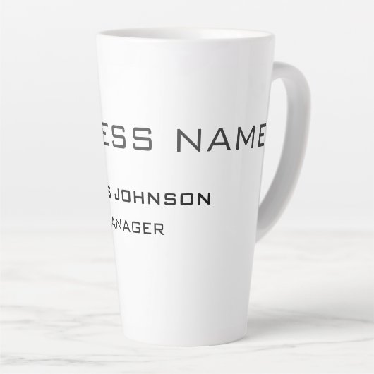 プロフェッショナルモダンプレーンシンプル カフェラテマグ (右アングル)