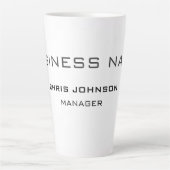 プロフェッショナルモダンプレーンシンプル カフェラテマグ (正面)