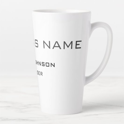 プロフェッショナルモダンプレーンシンプル カフェラテマグ (右)