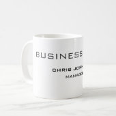 プロフェッショナルモダンプレーンシンプル コーヒーマグカップ (正面左)