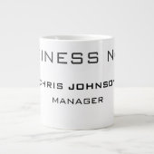 プロフェッショナルモダンプレーンシンプル ジャンボコーヒーマグカップ (正面)