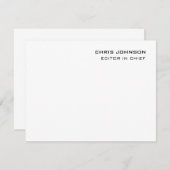 プロフェッショナルモダンプレーンシンプル 出欠カード (正面/裏面)