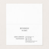 プロフェッショナルモダンプレーンシンプル 名刺 (外部フラット)