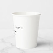 プロフェッショナルモダンプレーンシンプル 紙コップ (左)