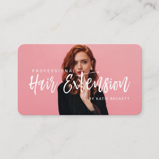 プロフェッショナルモダンヘアエクステンション事業写真 名刺 (正面)