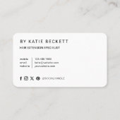 プロフェッショナルモダンヘアエクステンション事業写真 名刺 (裏面)