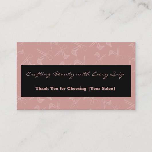 プロフェッショナルモダンヘアツールありがとうXX% 割引カード (正面)