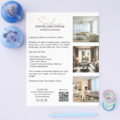 プロフェッショナルモダンホワイトビジネス チラシ (シングル)